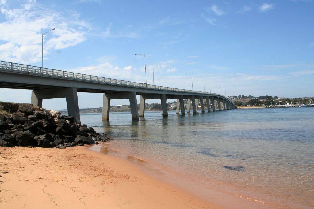 Newhaven Foreshore greets visitors crossing Phillip Island Bridge