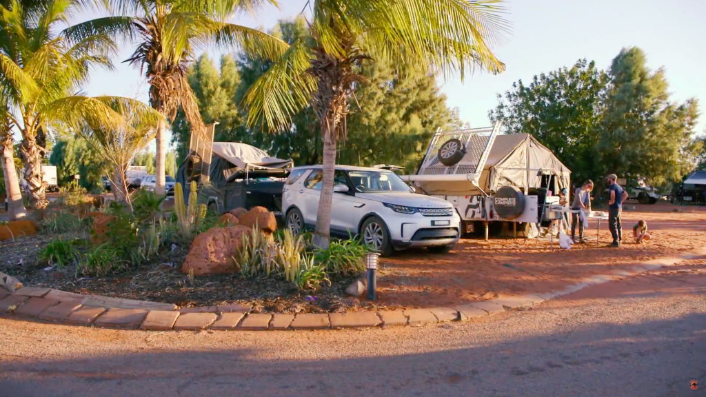 Shaded campsites in South Hedland Blackrock Tourist Park