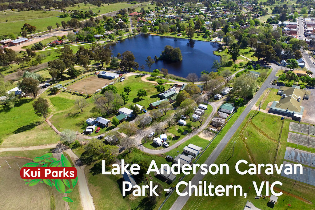 Lakeside camping at the Lake Anderson Caravan Park