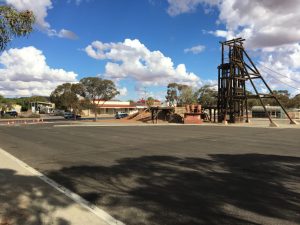 Big rig parking close to Broken Hill's CBD