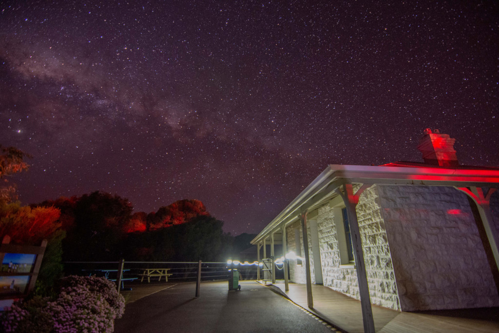 Cape Naturaliste's brilliant night sky seen from the Light House Keepers Cottages, in collaboration with the Bunbury Observatory