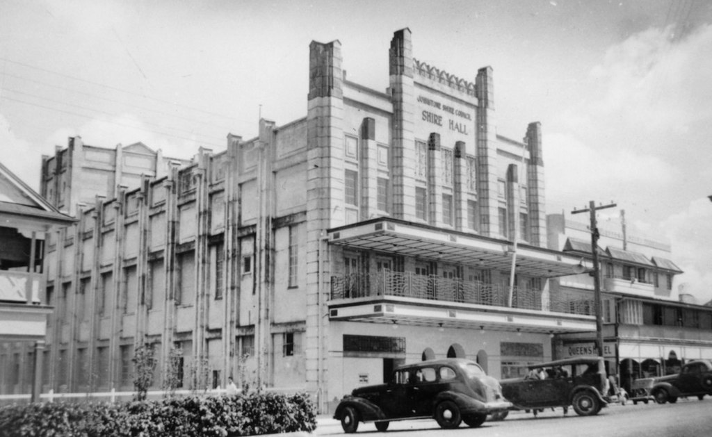 Innisfail Shire Hall, as the Johnson Shire Hall circa 1947